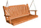 A&L Furniture Co. Amish-Made Cedar Pergola with Porch Swing AL700C - AL404C