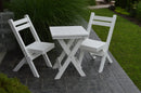 A&L Furniture Co. Amish-Made Poly Coronado Folding Bistro Sets AL4001