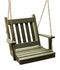 A&L Furniture Co. Amish-Made Cedar Traditional English Chair Swings AL401C