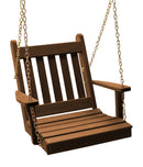 A&L Furniture Co. Amish-Made Cedar Traditional English Chair Swings AL401C