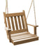 A&L Furniture Co. Amish-Made Cedar Traditional English Chair Swings AL401C