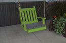 A&L Furniture Co. Amish-Made Pine Traditional English Chair Swings AL401