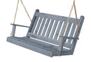 A&L Furniture Co. Amish-Made Cedar Traditional English Porch Swings AL402C