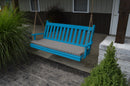 A&L Furniture Co. Amish-Made Pine Traditional English Porch Swings AL402