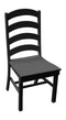 A&L Furniture Co. Amish-Made Poly Ladderback Dining Chair AL4103