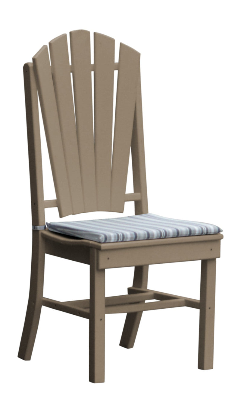 A&L Furniture Co. Amish-Made Poly Fanback Dining Chair AL4104