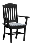 A&L Furniture Co. Amish-Made Poly Classic Dining Chair with Arms AL4110