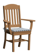 A&L Furniture Co. Amish-Made Poly Classic Dining Chair with Arms AL4110