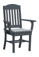 A&L Furniture Co. Amish-Made Poly Classic Dining Chair with Arms AL4110