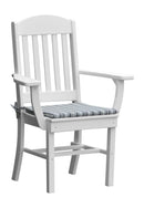 A&L Furniture Co. Amish-Made Poly Classic Dining Chair with Arms AL4110