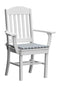 A&L Furniture Co. Amish-Made Poly Classic Dining Chair with Arms AL4110