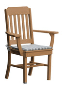 A&L Furniture Co. Amish-Made Poly Traditional Dining Chair with Arms AL4111