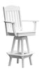 A&L Furniture Co. Amish-Made Poly Classic Swivel Dining Chair with Arms AL4120