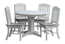 A&L Furniture Co. Amish-Made Poly 5pc Classic Dining Sets AL4100 x 4 - AL4141