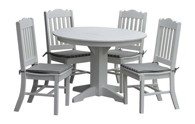 A&L Furniture Co. Amish-Made Poly 5pc Royal Dining Sets AL4102 x 4 - AL4141