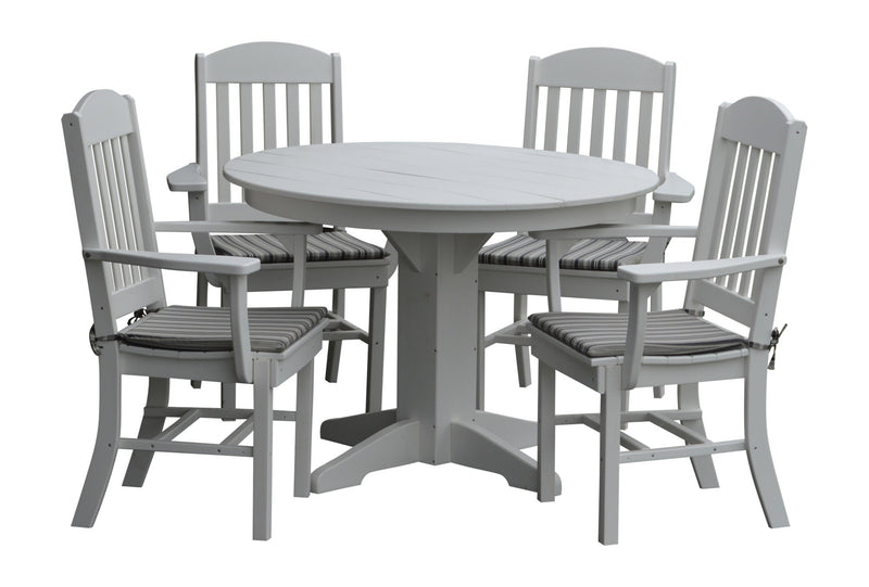 A&L Furniture Co. Amish-Made Poly 5pc Classic Dining Sets AL4100 x 4 - AL4141