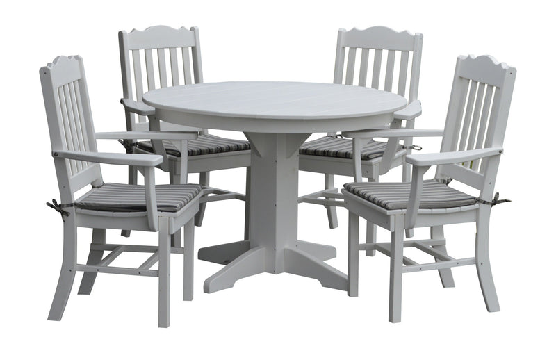 A&L Furniture Co. Amish-Made Poly 5pc Royal Dining Sets AL4102 x 4 - AL4141