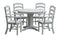 A&L Furniture Co. Amish-Made Poly 5pc Ladderback Dining Sets AL4103 x 4 - AL4141