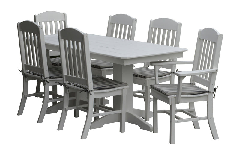 A&L Furniture Co. Amish-Made Poly 7pc Classic Dining Sets AL4100 x 6 - AL4162