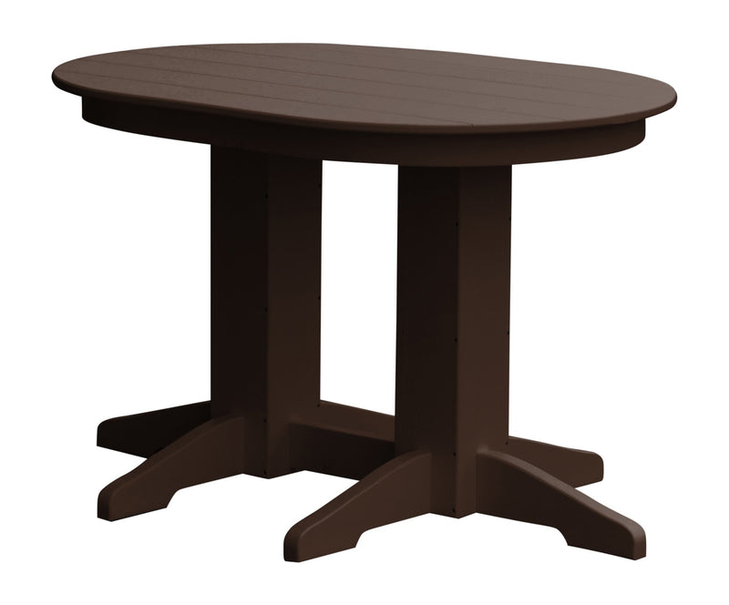 A&L Furniture Co. Oval Amish-Made Poly Dining Tables AL4170