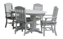 A&L Furniture Co. Amish-Made Poly 5pc Classic Dining Sets AL4100 x 4 - AL4141