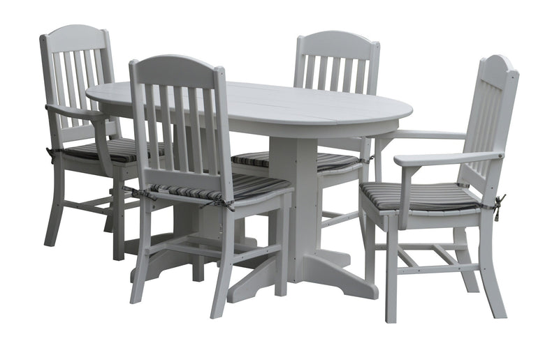 A&L Furniture Co. Amish-Made Poly 5pc Classic Dining Sets AL4100 x 4 - AL4141