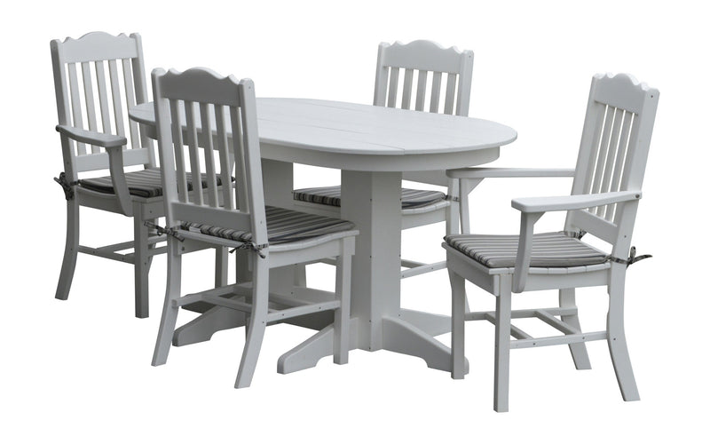 A&L Furniture Co. Amish-Made Poly 5pc Royal Dining Sets AL4102 x 4 - AL4141