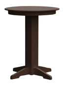 A&L Furniture Co. Round Amish-Made Poly Bar Tables AL4180