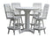 A&L Furniture Co. Amish-Made Poly 5pc Traditional Bar Table Sets AL4181 - AL4121 x 4