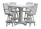 A&L Furniture Co. Amish-Made Poly 5pc Royal Bar Table Sets AL4181 - AL4122 x 4