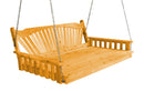 A&L Furniture Co. Amish-Made Cedar Fanback Swing Beds AL431C