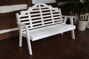 A&L Furniture Co. Amish-Made Pine Marlboro Garden Benches AL471