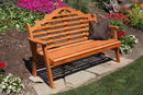 A&L Furniture Co. Amish-Made Cedar Marlboro Garden Benches AL471C