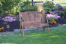 A&L Furniture Co. Amish-Made Cedar Fanback Garden Benches AL481C