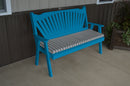 A&L Furniture Co. Amish-Made Pine Fanback Garden Benches AL481