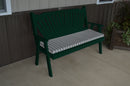 A&L Furniture Co. Amish-Made Pine Fanback Garden Benches AL481