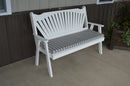 A&L Furniture Co. Amish-Made Pine Fanback Garden Benches AL481