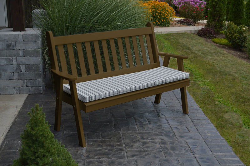 A&L Furniture Co. Amish-Made Pine Traditional English Garden Benches AL501