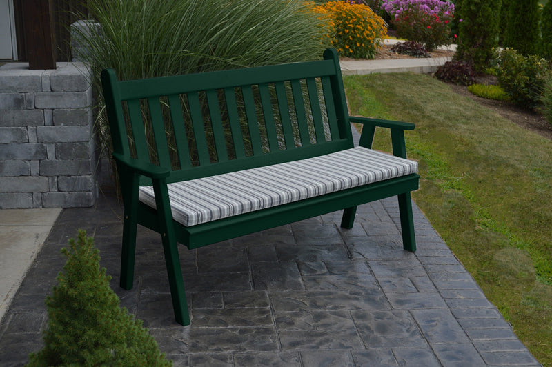 A&L Furniture Co. Amish-Made Pine Traditional English Garden Benches AL501