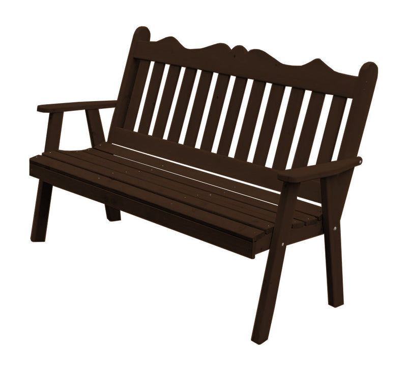 A&L Furniture Co. Amish-Made Cedar Royal English Garden Benches AL511C