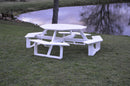 A&L Furniture Co. 54" Amish-Made Octagonal Poly Walk-In Picnic Tables AL5250