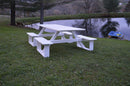 A&L Furniture Co. 8' Amish-Made Rectangular Poly Walk-In Picnic Tables AL5270