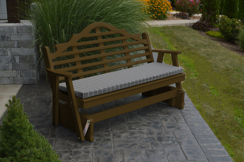 A&L Furniture Co. Amish-Made Pine Marlboro Glider Benches AL571