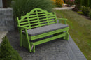 A&L Furniture Co. Amish-Made Pine Marlboro Glider Benches AL571