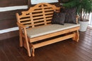 A&L Furniture Co. Amish-Made Cedar Marlboro Glider Benches AL571C