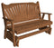 A&L Furniture Co. Amish-Made Cedar Fanback Glider Benches AL581C