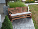 A&L Furniture Co. Amish-Made Cedar Fanback Glider Benches AL581C