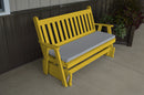 A&L Furniture Co. Amish-Made Pine Traditional English Glider Benches AL601