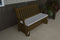 A&L Furniture Co. Amish-Made Pine Traditional English Glider Benches AL601