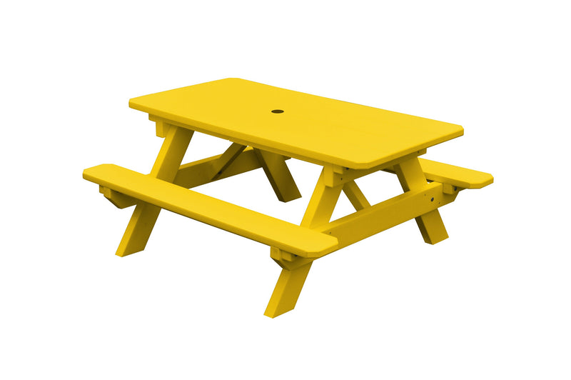 A&L Furniture Co. Amish-Made Poly Kids Picnic Table AL6100